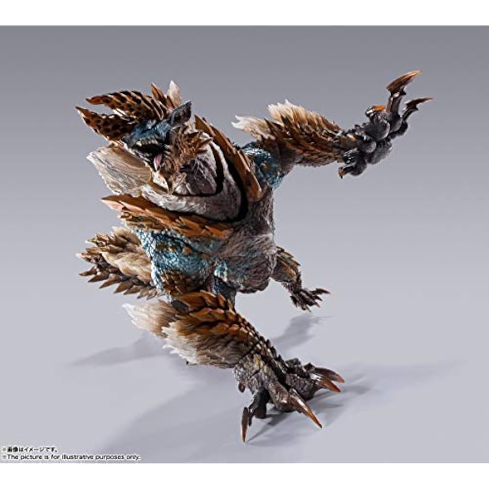 СТРАНЫ ТАМАШИИ Ш. Monster Arts Monster Hunter World: Ледяной Зинога примерно. 285 мм АБС и ПВХ...