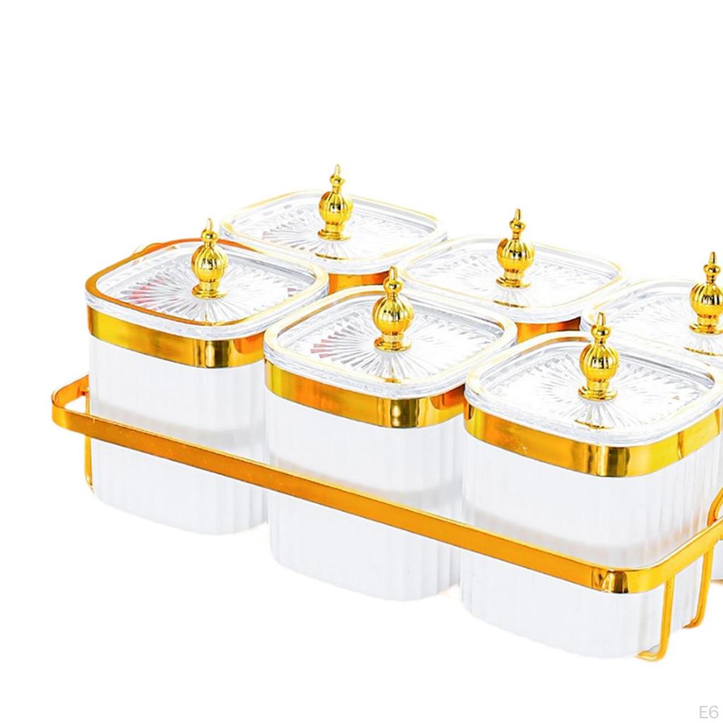 Блюдо для сухофруктов, стильное украшение в скандинавском стиле с крышкой, блюда для закусок, контейнеры для специй для печенья