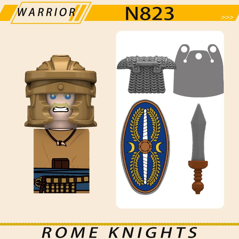 MOC Средневековый Военный Рим Рыцари Серия Строительные Блоки Замок Солдаты Фигурки Аксессуары Щит Кирпичики Рождественские Игрушки Подарки
