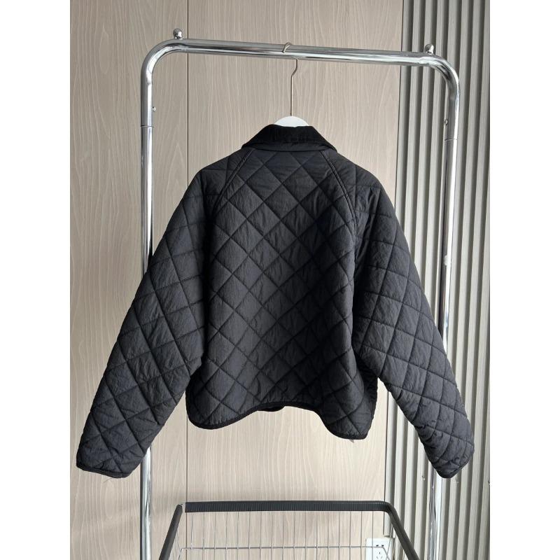 Женская стеганая куртка с подкладкой на подкладке, модель Traf, повседневная и простая стеганая короткая куртка с ромбовидным узором и воротником