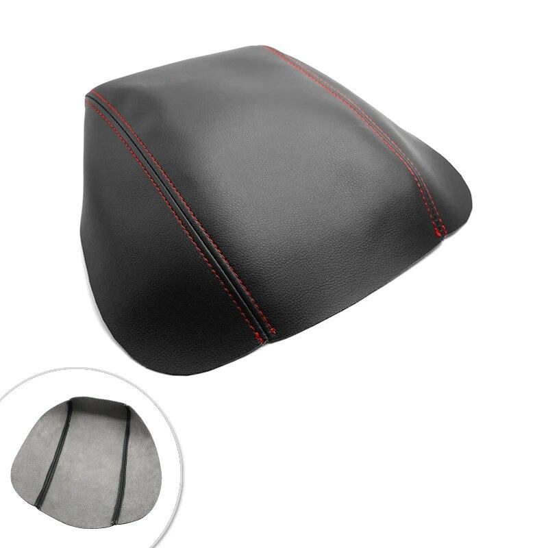 Soft Leather Armrest Cover For VW Tiguan 2014 2015 2016 Car Accessories Interior Center Console Lid Armrest Box Cover Trim