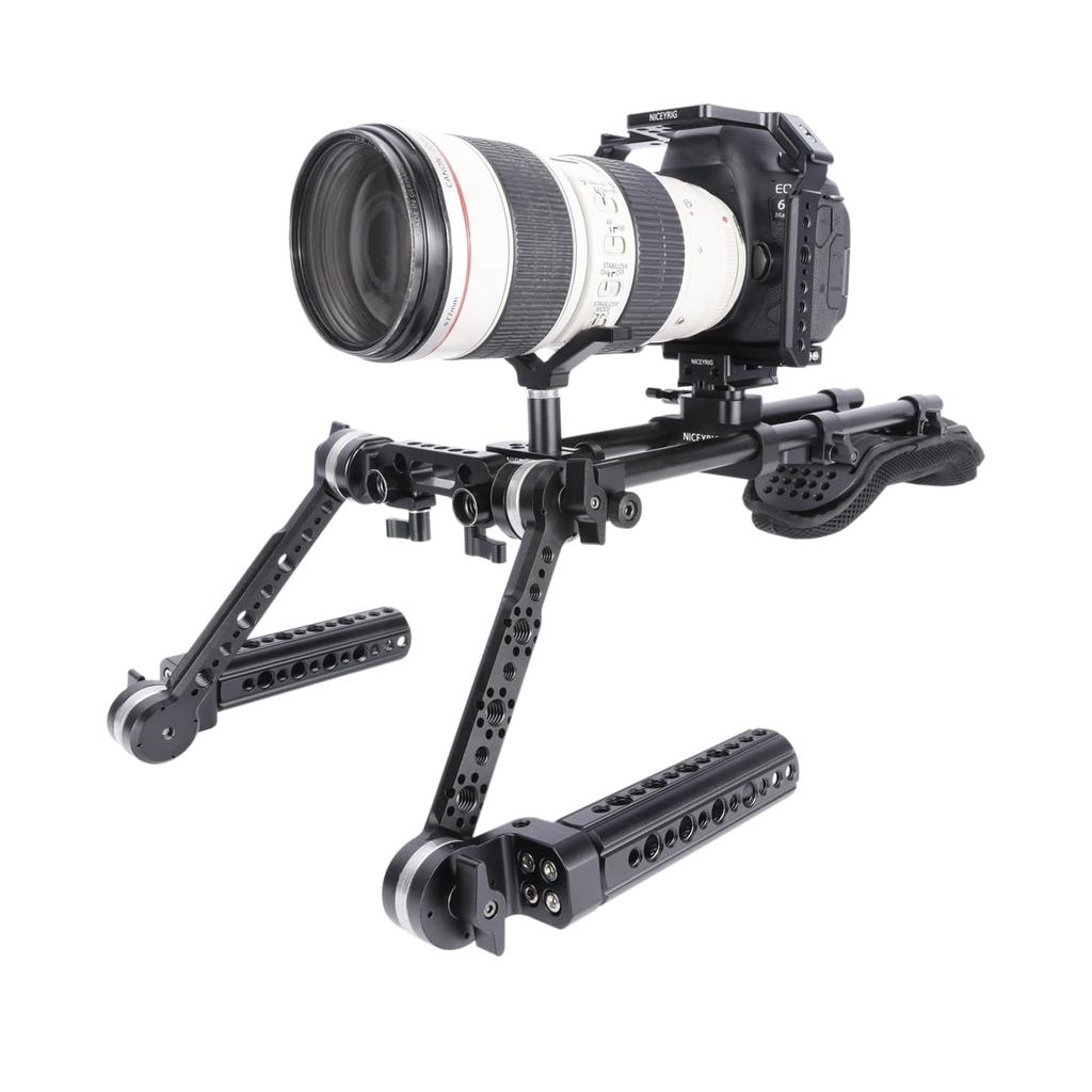 NICEYRIG Rosette Arm ARRI Standard Rosette Extension Arm Compatible with RED URSA Mini ARRI Positioning Hole Standard Arri Rosette Mount Aluminum