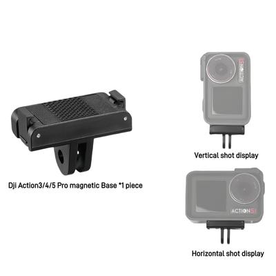 Магнитный адаптер с двумя лапками для камер DJI OSMO Action 3 4 Action 5 Pro Аксессуары Быстросъемное магнитное основание-адаптер расширения