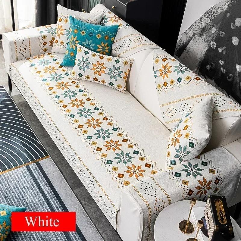 1 шт. Чехол для дивана из шенилла Bohemia Four Seasons Universal Couch Coushion, нескользящий, моющийся чехол для дивана для гостиной и дома