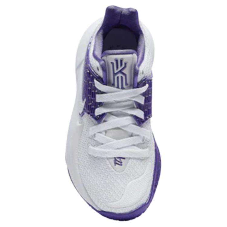 Nike Кроссовки Kyrie Low 2, нескользящие, износостойкие, низкие, для баскетбола, мужские, бело-фиолетовые, CN9827-106