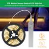 Led Light Strip PIR Motion Sensor Induction Led Strip Battery 60leds/m 2835smd Under Bed Lamp For Closet Wardrobe Cabinet Stair