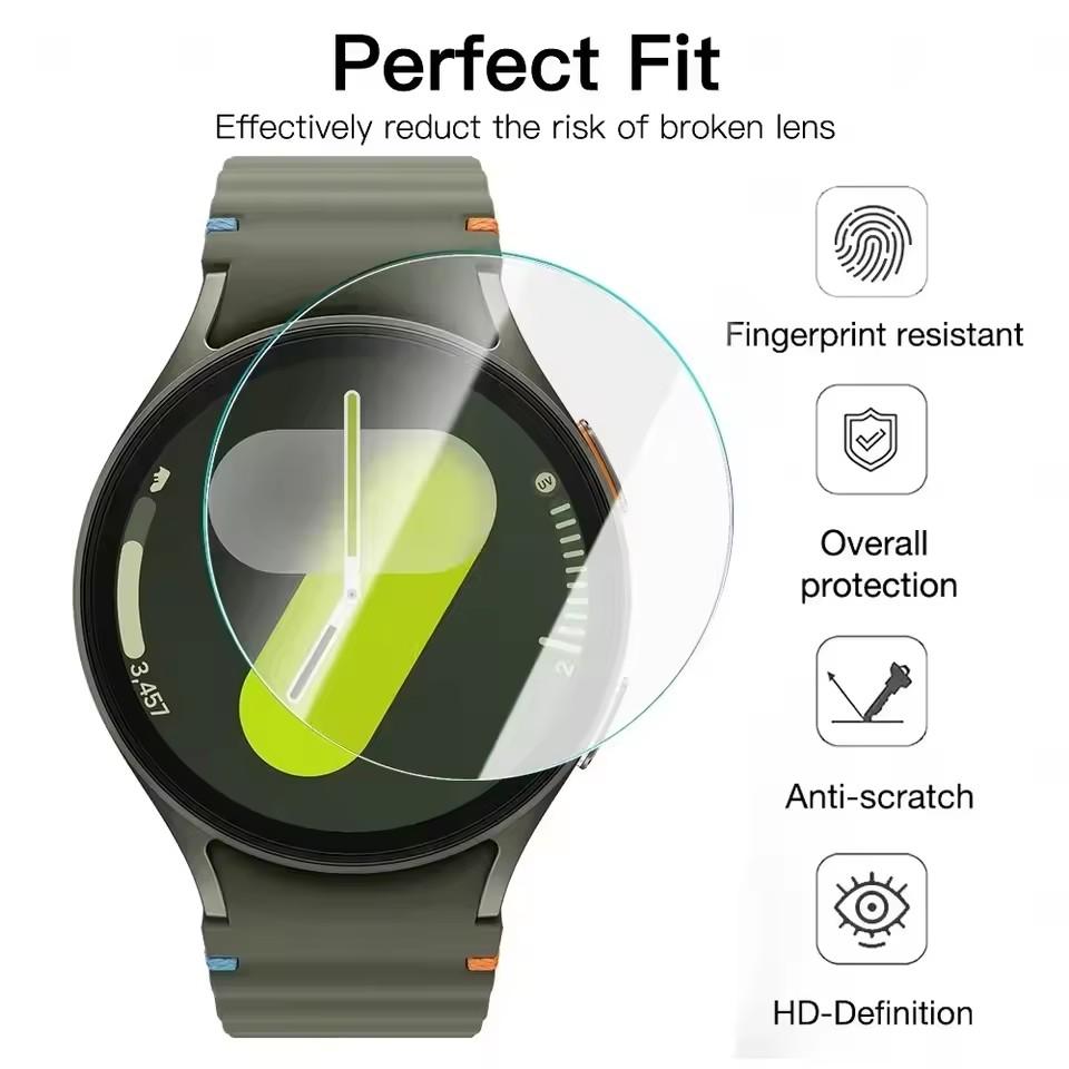 5/1Pcs Easy To Install Tempered Glass Screen Protector for Samsung Galaxy Watch 7 40mm 44mm Protective Film for Watch7Ultra 47mm