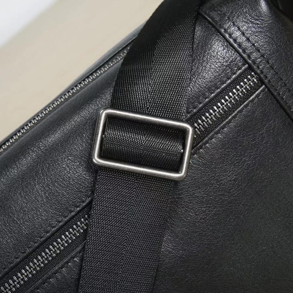 Genuine Leather Men's Crossbody Bag Shoulder Bag Casual Commuter Bag Head Layer Cowhide Shoulder Crossbody Bag