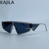 Y2K Punk Square Shield Sunglasses Men 2025 Luxury Brand Vintage Irregular Steampunk Windproof Sun Glasses Women UV400