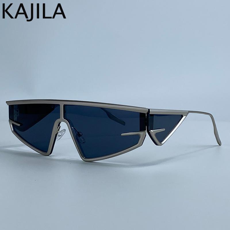 Y2K Punk Square Shield Sunglasses Men 2025 Luxury Brand Vintage Irregular Steampunk Windproof Sun Glasses Women UV400