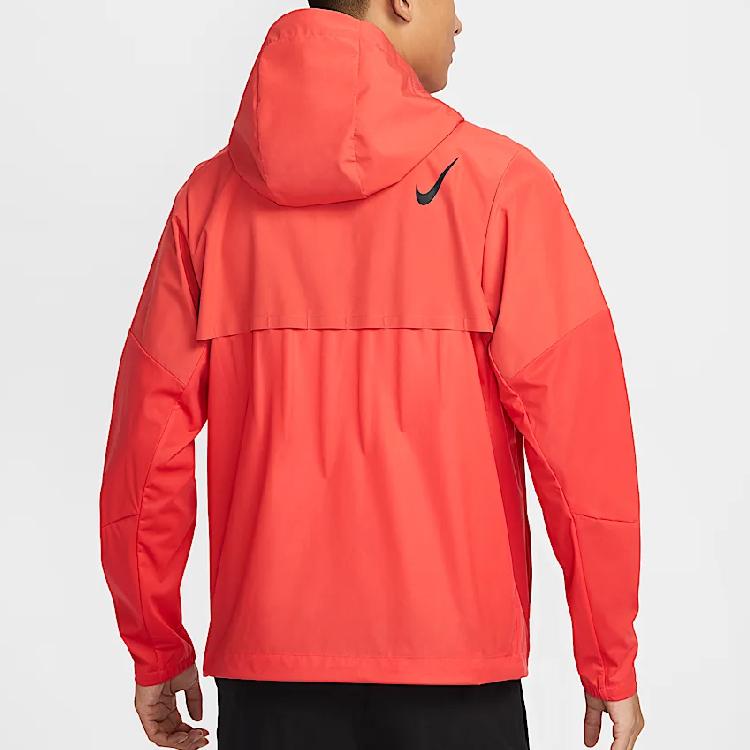 Nike Aeroswift Storm-Fit Обычный крой Легкая ветрозащитная водоотталкивающая куртка для бега с капюшоном Мужская Розовая FZ9040-696