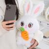 Plush Moon Rabbit Toy Carrot Cute Cartoon Girl Holiday Doll Valentine Gift Day