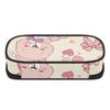 Pen Case Roomy Interior Zipper Closure Wear Resistant Polyester with Main Compartment Mesh Pocket and Pen Slots for Classroom Use