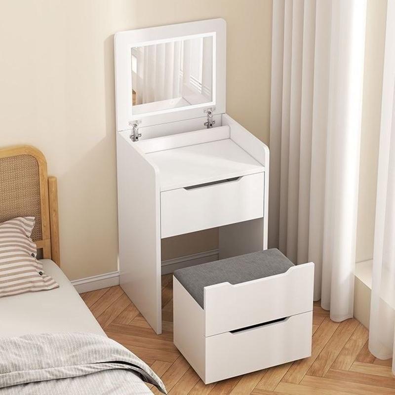 Flip Cover Dressing Table Bedroom Woman Furniture Makeup Vanities Modern Multi-functional Dresser Design with Led Light Dresser