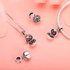 BAMOER Authentic 925 Sterling Silver Love Gift Box Dangle Ball Charm Pendant