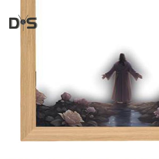 Светодиодный ночник с рисунком Иисуса, регулируемая цветовая температура, декоративная подсветка, светодиодная лампа с рисунком 4D