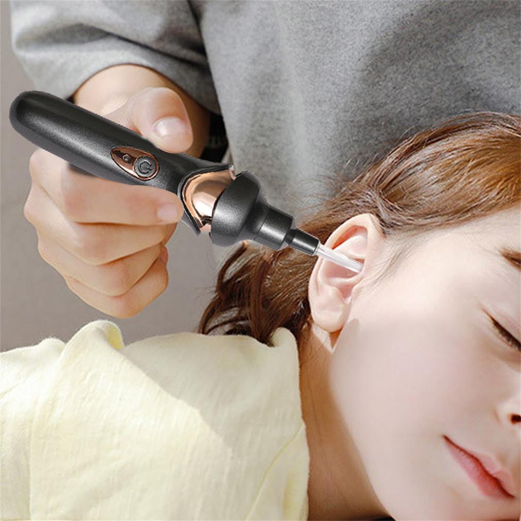 Электрическая лопатка для ушей, перезаряжаемый светодиодный инструмент для чистки ушей, тихий, безопасный, малошумный, портативный очиститель ушей для детей и взрослых