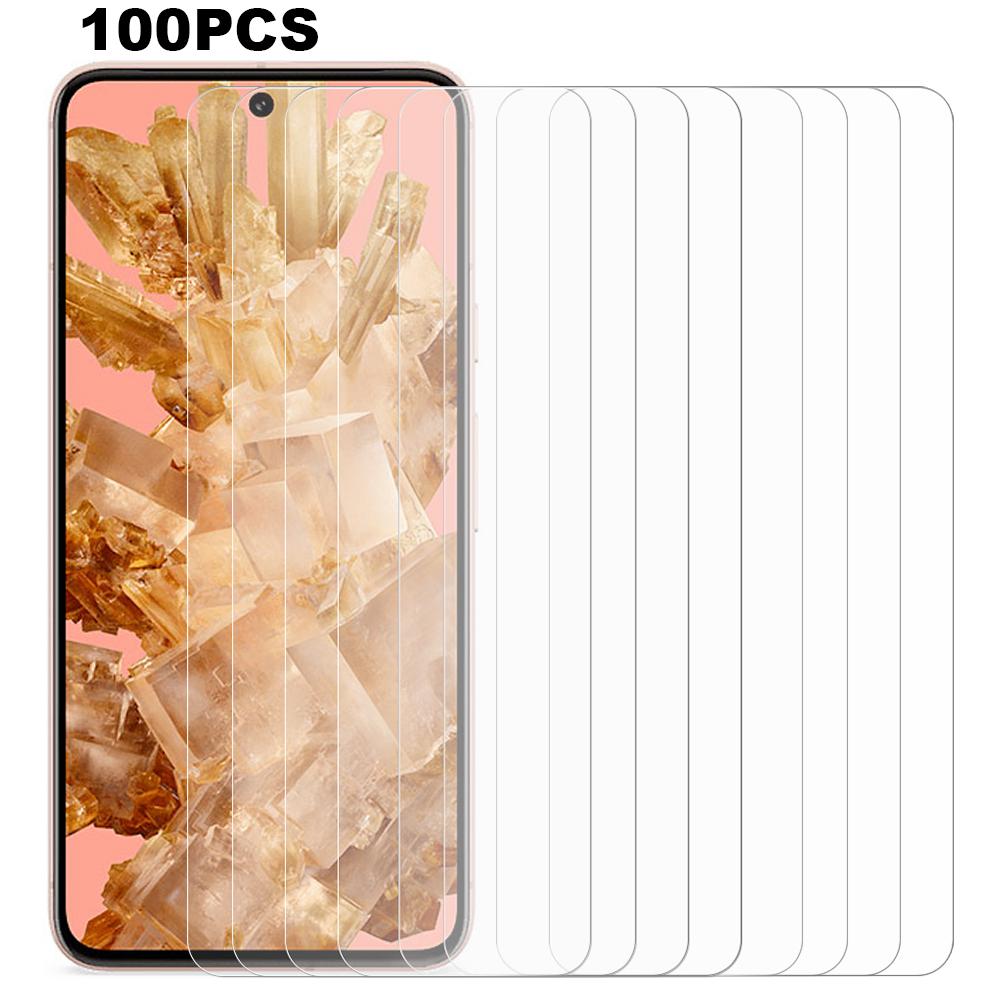 Оптовая закупка 100 шт. Защитная пленка для экрана Google Pixel 8 Сверхпрозрачная телефонная пленка из закаленного стекла