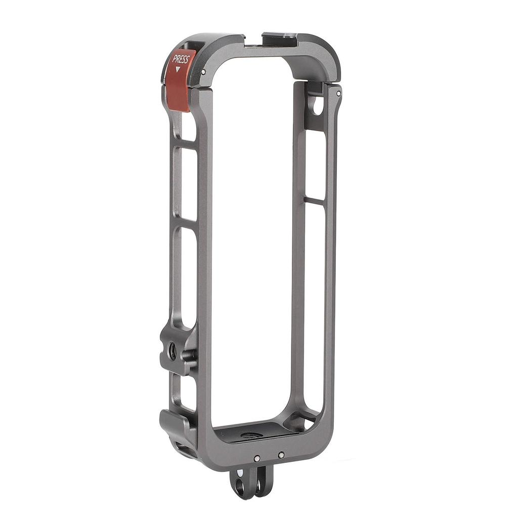 Aluminum Camera Cage for X4 Protective Case with Silicone Lens Cover Rig Housing Frame with 1/4 Scre