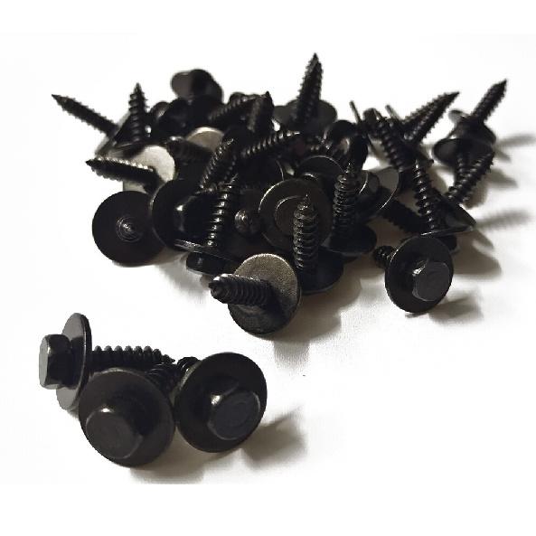100pcs Car Tapping Screw Bolt Body Fender Liner Bumper Cover Hood Retainer Clips