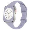 Тонкий силиконовый ремешок для Apple Watch 40 мм 44 мм 45 мм 41 мм 38 мм 42 мм однотонный ремешок-браслет для IWatch Series 1 2 3 4 5 6 SE 7