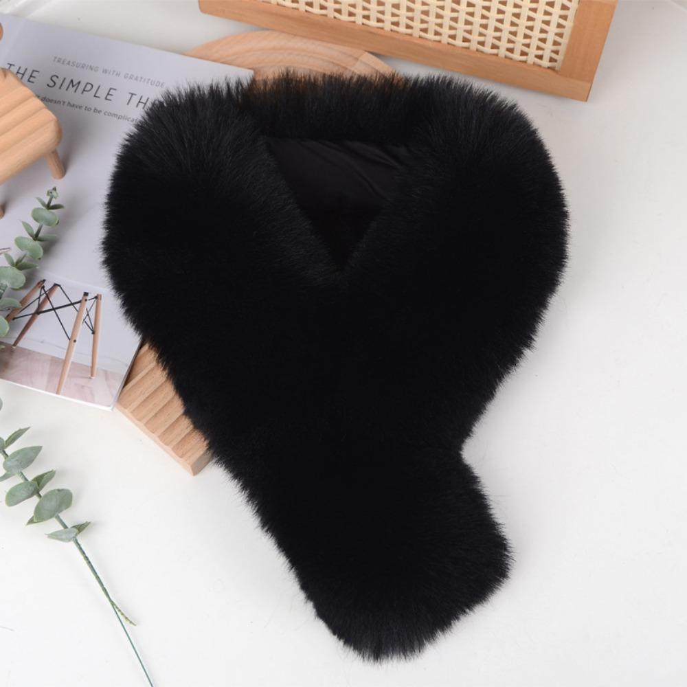 Multicolor Faux Fox Fur Collar Fashion Warm Shawl Scarve 2024 Fur Shawl Collar