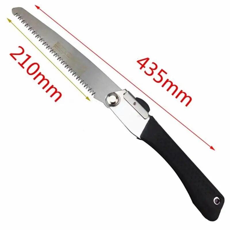 Складная пила 210 мм Портативная ручная пила для обрезки сухой древесины в кемпинге