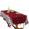 Waterproof Polyester Christmas Tablecloth Embossed Rectangular Party Holiday Party Lace Tablecloth