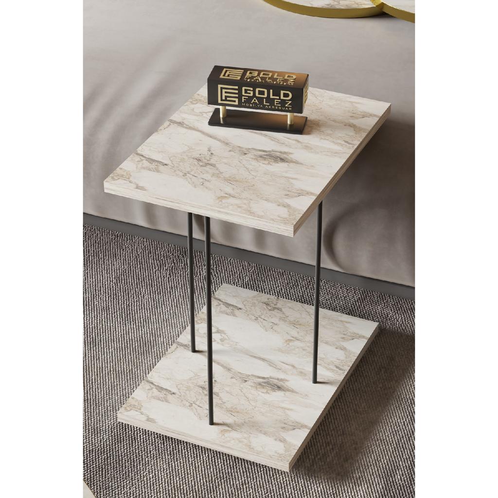 Приставной столик Сервировочный столик на колесиках, прямоугольный, из атлантической сосны