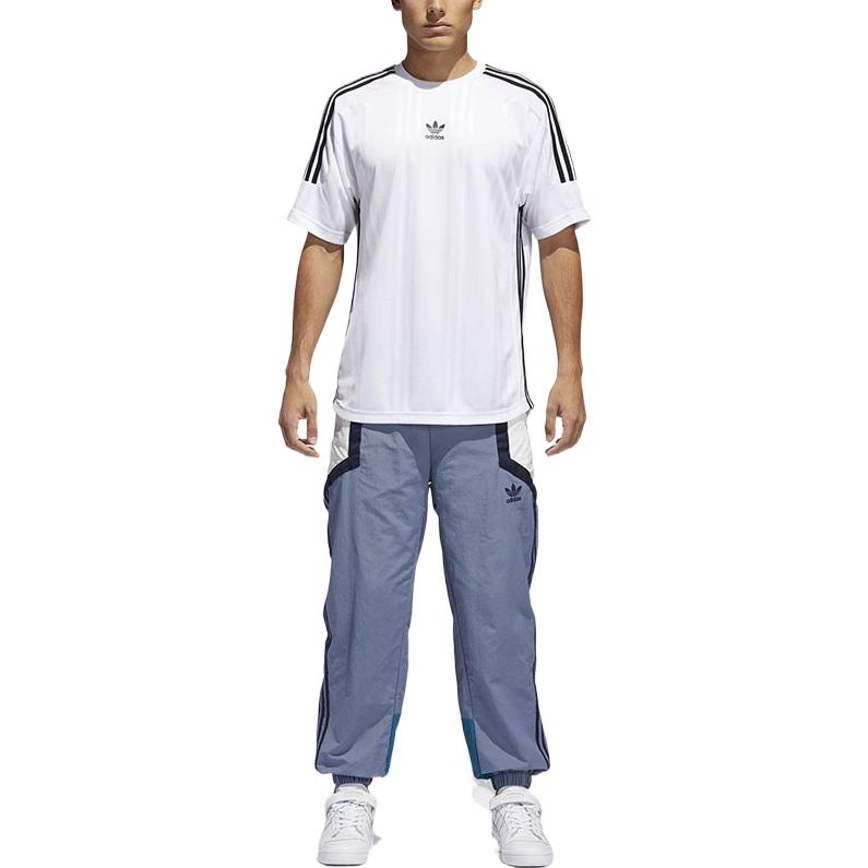 Adidas Повседневные брюки Originals Trefoil Nova Wind Striped Logo Cuffs для мужчин, синие, CE2479