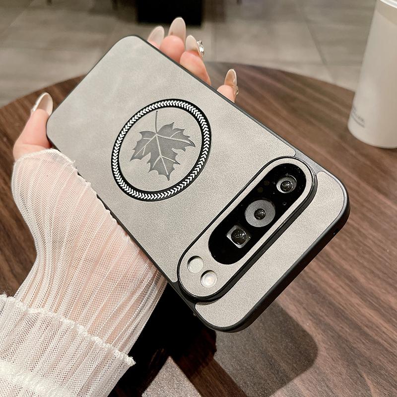 Для Google Pixel 7 Для чехла для телефона Magsafe Для Google Pixel 7A 7 Pro Магнитная беспроводная зарядка Кожаная задняя крышка Funda