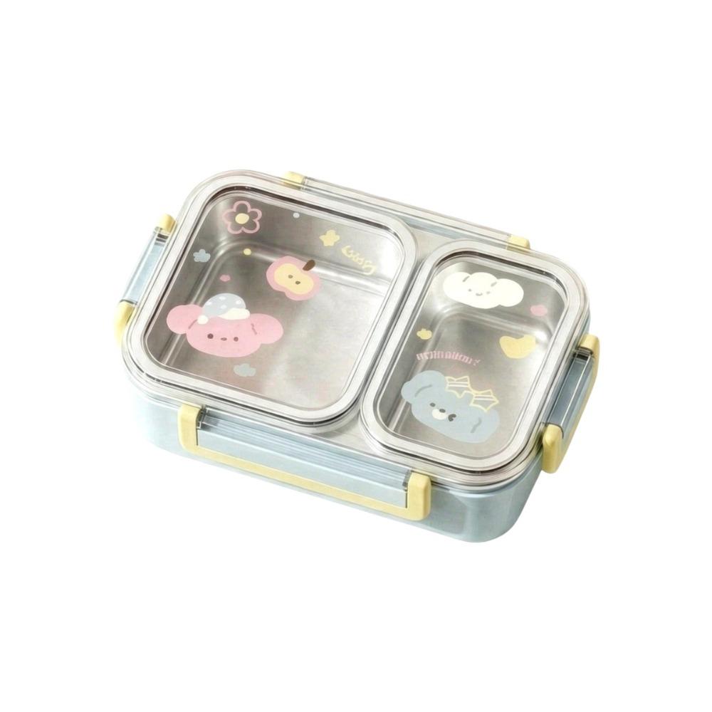 Airtight Stainless Steel Lunch Box Microwave-Safe Student Meal Plate Office Workers
