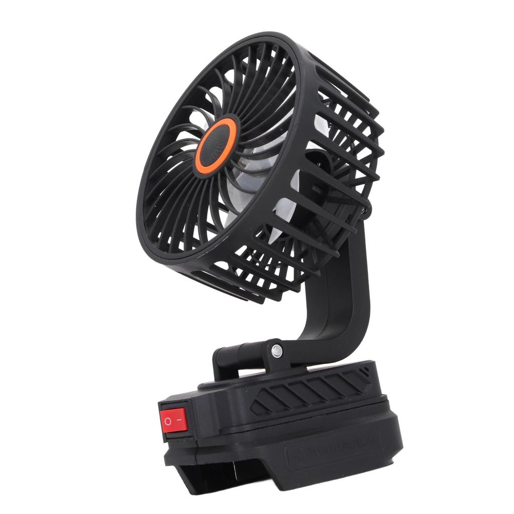 4-дюймовый портативный вентилятор с питанием от аккумулятора, вращающийся на 360 градусов, аккумуляторный вентилятор для кемпинга на открытом воздухе для аккумуляторов BL1840 18 В