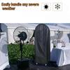 Heavy-Duty Large Waterproof Spray Fan Cover, Industrial Dustproof Outdoor Mist Fan Cover for Patio Water Tank, No Fan Included