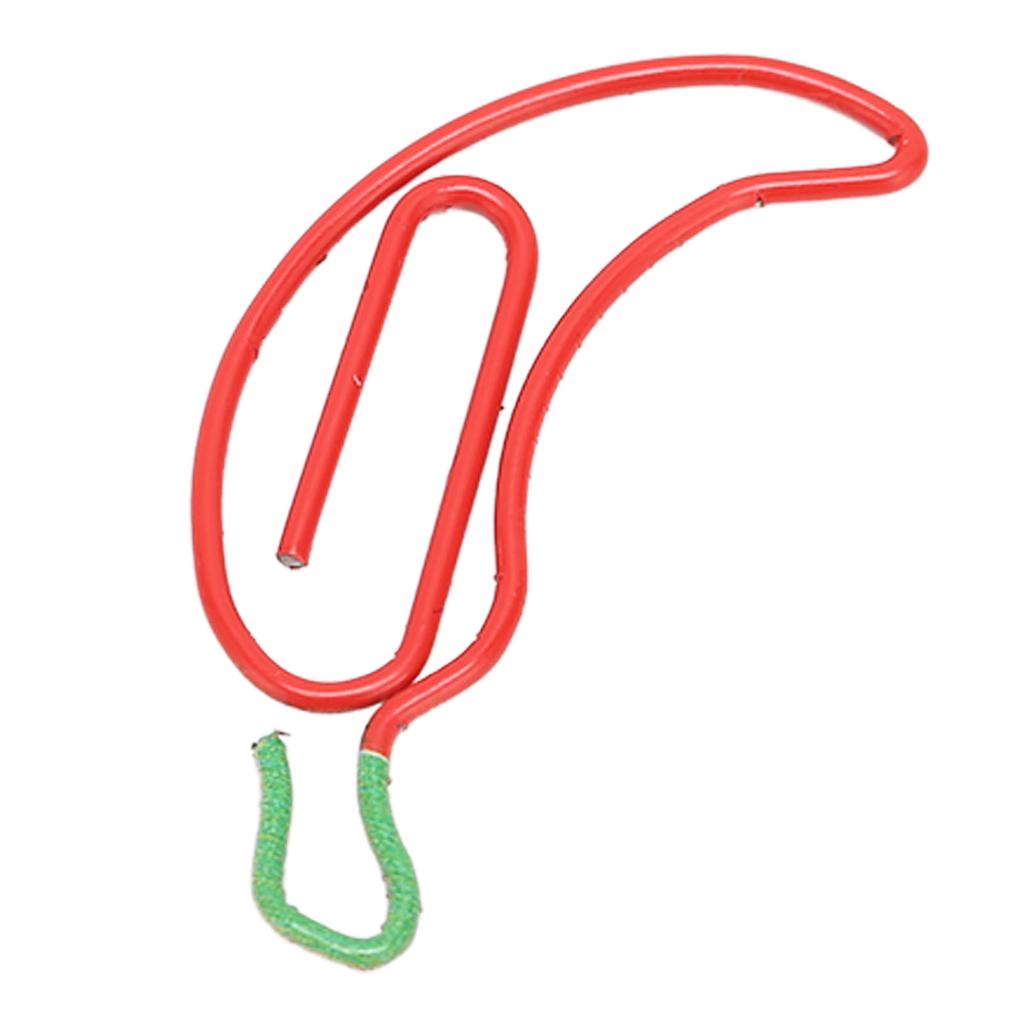 100 шт. скрепок в форме перца с повышенной устойчивостью к скольжению, защита от ржавчины, металлические милые скрепки для