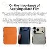 Милый J-joguman Премиальная наклейка-обертка для iPhone 17 Pro/Max, Защитная декаль на заднюю рамку и камеру (Не чехол)
