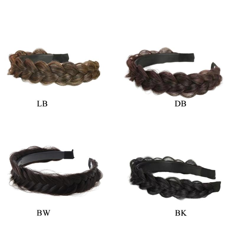 Плетеные повязки на голову Унисекс Повязка для волос Стильный головной убор Полиэстер Женские повязки на голову для повседневного использования