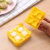 Rice Ball Mold Easy To Clean Easy Storage 9*7.5*3.5cm Yellow Houseware Baking Tool Beautiful Shape Simple To Use Food Grade