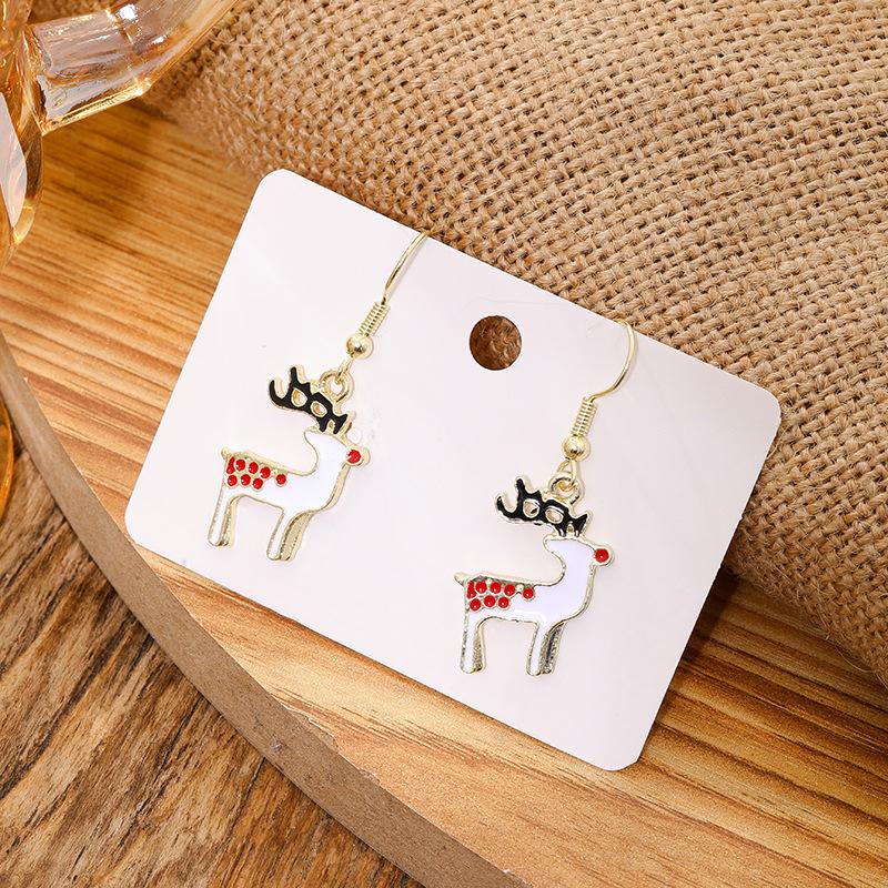 1 Pair of Ladies' Christmas Earrings, Christmas Gift for Everyday Wear, Christmas-themed Jewellery, Ladies' Accessories