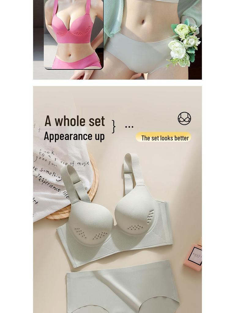 Plus Size Seamless Push-Up Shaping Bra with Side Support