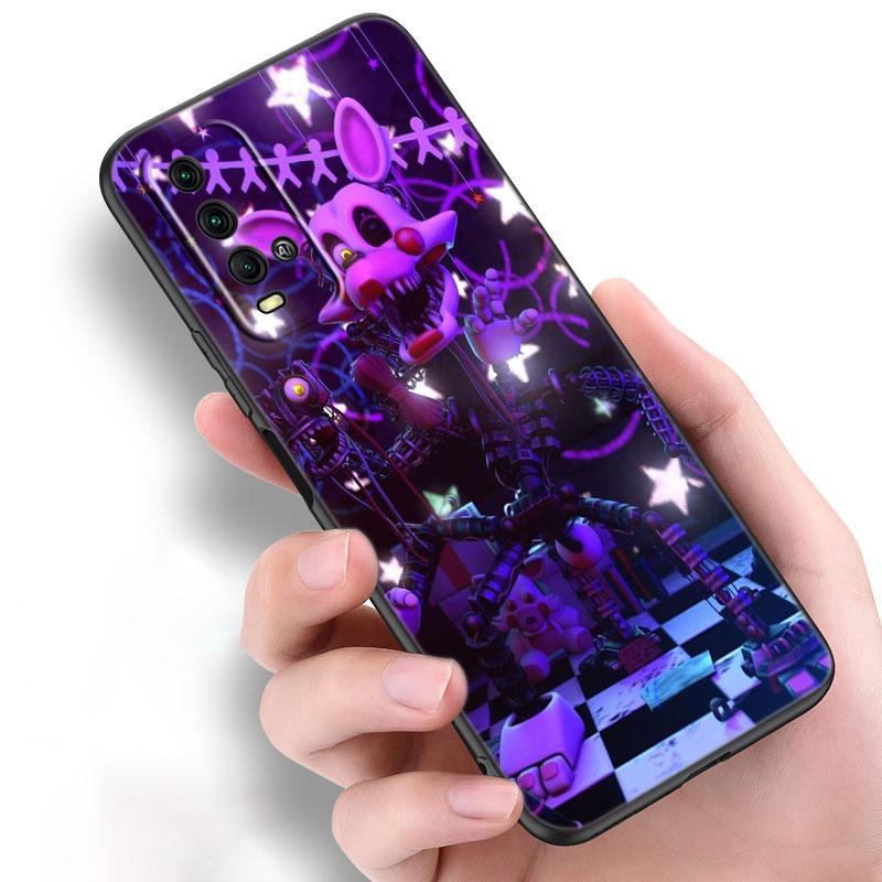 Чехол Fnaf Animatronics для телефона Xiaomi Redmi Note 10 9 Pro Max 10S 10T 9A 9C 9S 9T 8A 8T 8 7 Pro, мягкий черный чехол из ТПУ