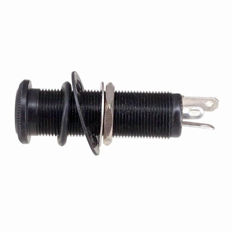 Electric Bass Guitar Straight Ribbed Tube Output Jacks Cylinder Input Kack Socket Guitar Parts