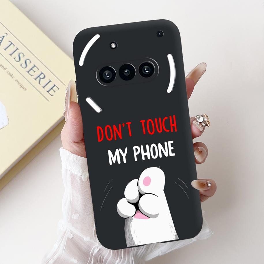 Чехол для Nothing Phone 3A A059 Милый Мультяшный Панда Астронавт Мягкий Силикон Матовый Черный Чехол Для Nothing Phone3a Pro A059P Fundas