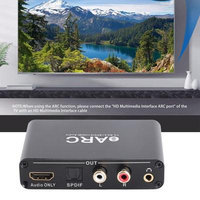 Экстрактор звука EARC ARC Интерфейс HD Мультимедиа Оптический Выход 3,5 мм Адаптер HD Мультимедиа ARC для HDTV Динамик Усилитель