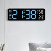 Multifunctional Electronic LED Table Clock with Time Week Temperature Display 2 Alarms 12/24 Hour Format Snooze Function