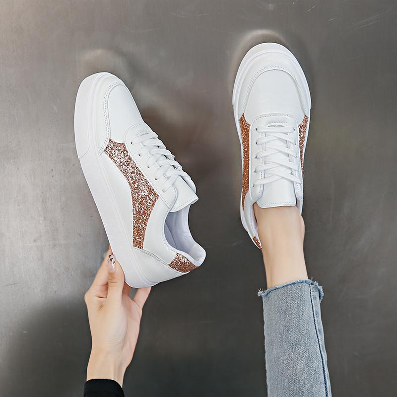 Women's Vulcanized Walking Running Shoes Women's Casual Lightweight Casual Tennis Sports Shoes 2025 New White Flat Shoes