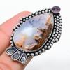 Boulder Opal, Amethyst Gemstone Handmade 925 Sterling Silver Ring Size 6 B7B88