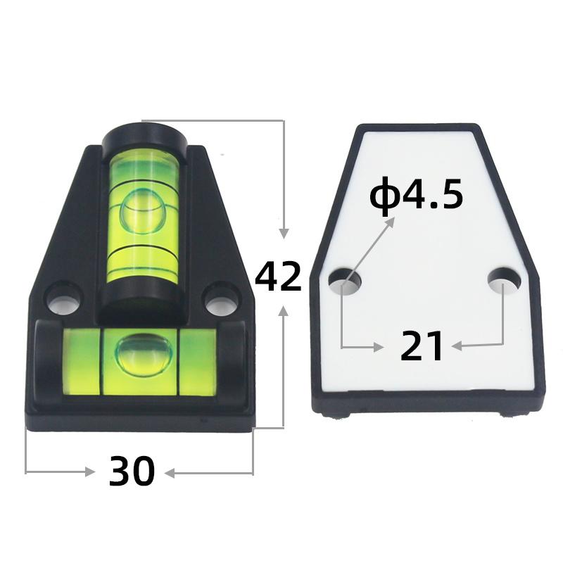 42*30 мм Мини Т-образный пузырьковый спиртовой уровень для каравана, кемпинга, выравнивателя поверхности на открытом воздухе, 1 шт.