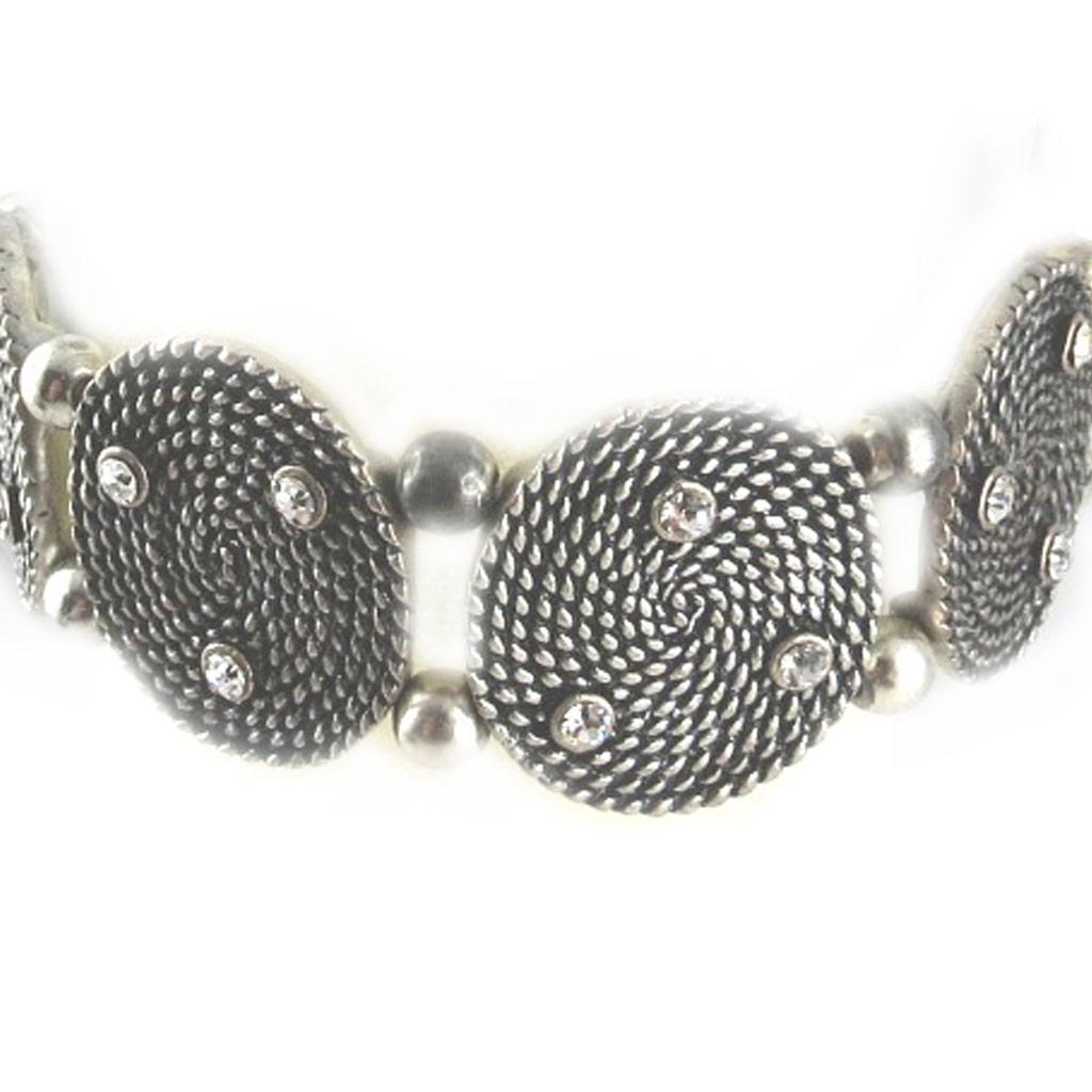 Les Trésors De Lily [E0363] - White/White 'Neolys' Designer Bracelet