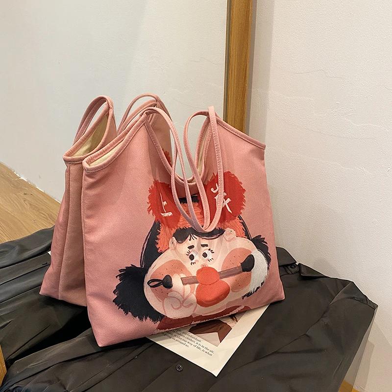 Большая вместительная дорожная сумка с небольшим нишевым дизайном, элегантная индивидуальная и универсальная сумка на плечо